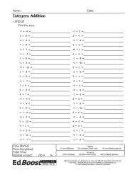  Adding Integers -10 to 10 pic_0