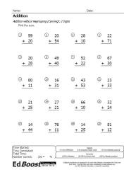 Addition without Carrying 2 Digits Pic