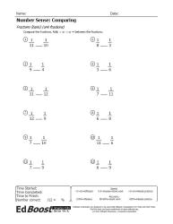 Comparing Fractions Basic Unit Fractions Pic