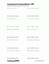 Compound Inequalities with OR Pic