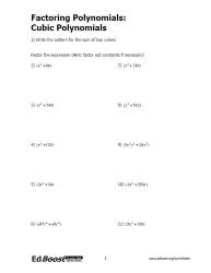 Factoring Cubic Polynomials Pic