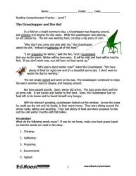 Grasshopper and Ant
