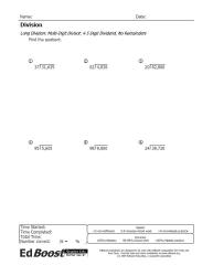  Long Division Multi Digit Divisor 4-5 Digits No Remainders Pic