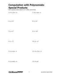 Special Products of Polynomials Pic