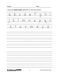 letters - print practice - alphabet - lower case 1_0