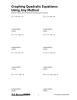 Graphing Quadratic Equations Using Any Method Pic
