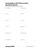 Special Products of Polynomials Pic